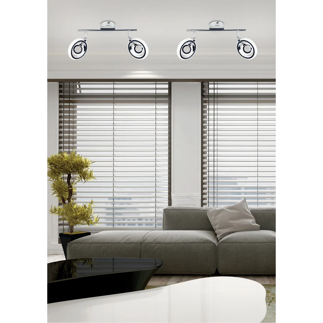 CELT LAMPA SUFITOWA LISTWA 2X6W LED CHROM 3000K — zdjęcie 2