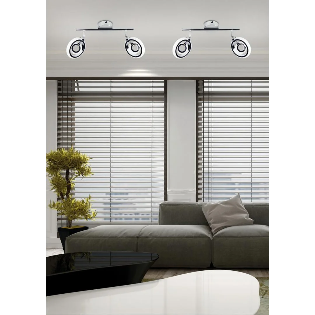 CELT LAMPA SUFITOWA LISTWA 2X6W LED CHROM 3000K — zdjęcie 3