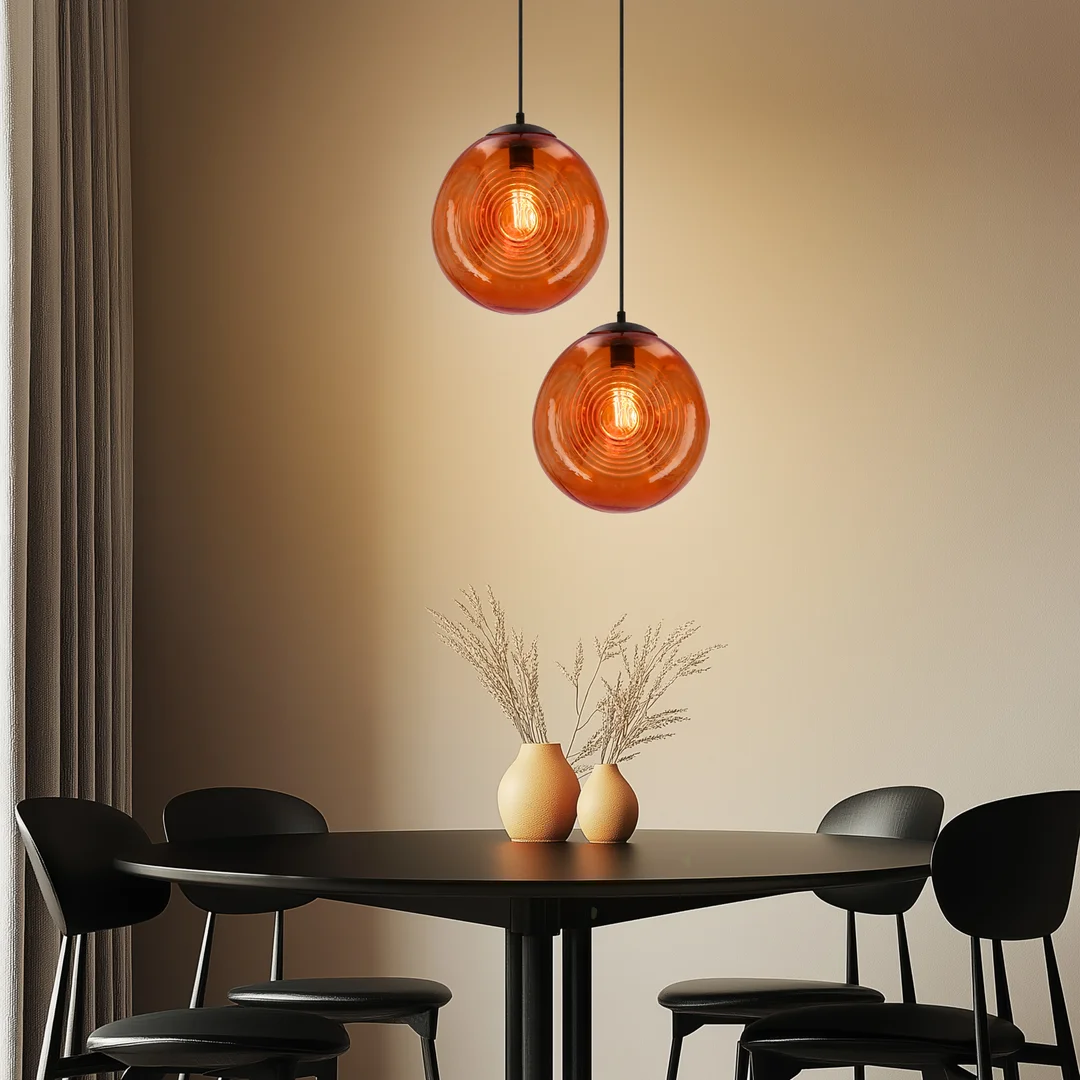 CLUB LAMPA WISZĄCA 28 1X60W E27 POMARAŃCZOWY — zdjęcie 2