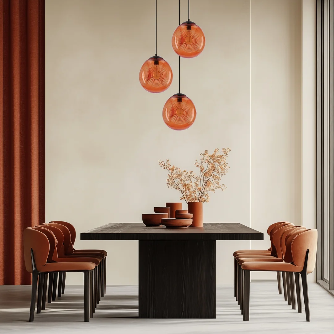 CLUB LAMPA WISZĄCA 28 1X60W E27 POMARAŃCZOWY — zdjęcie 3