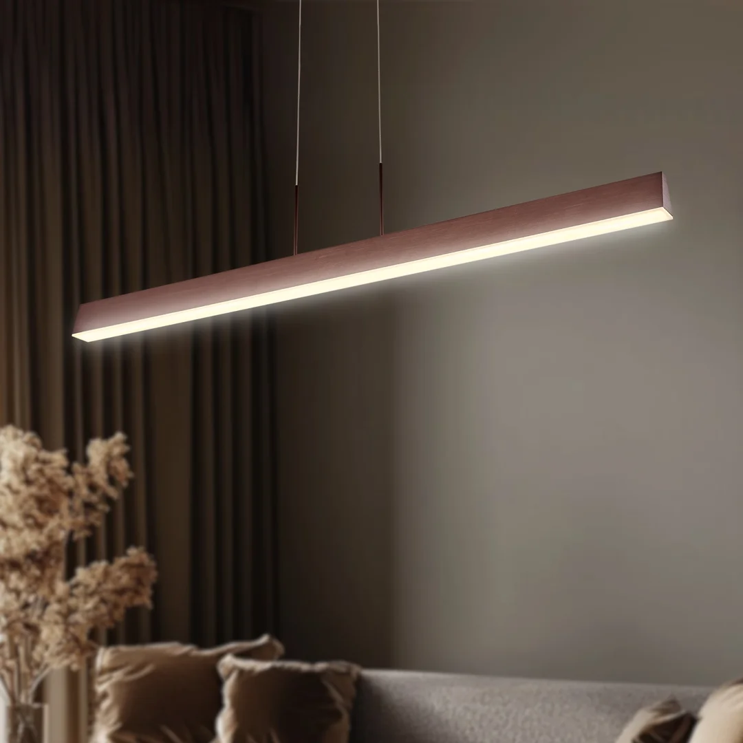 COCONUT LAMPA WISZĄCA 100X8 28W LED BRĄZOWY 4000K APETI — zdjęcie 4