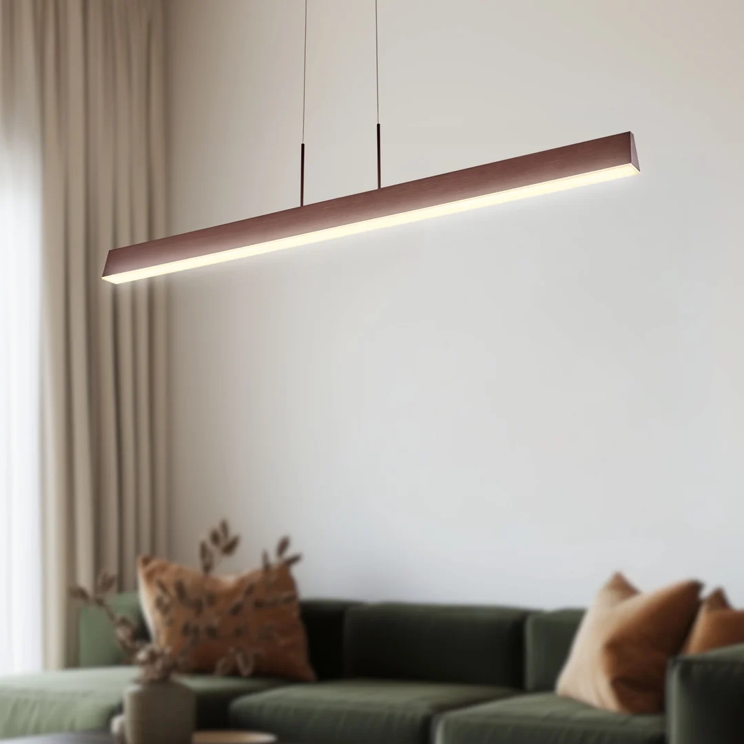 COCONUT LAMPA WISZĄCA 100X8 28W LED BRĄZOWY 4000K APETI — zdjęcie 5