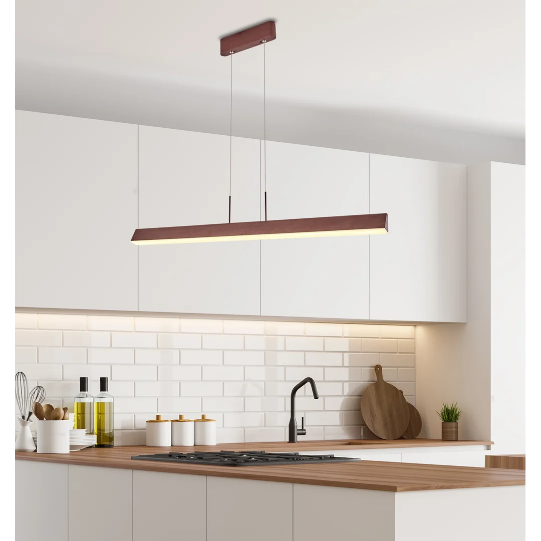 COCONUT LAMPA WISZĄCA 100X8 28W LED BRĄZOWY 4000K APETI — zdjęcie 6