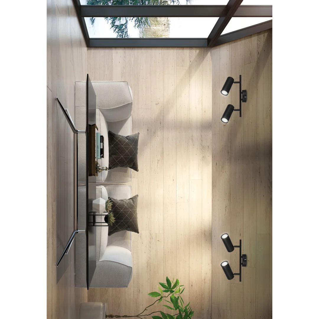 Colly lampa sufitowa czarny 2x15w gu10 klosz czarny — zdjęcie 5
