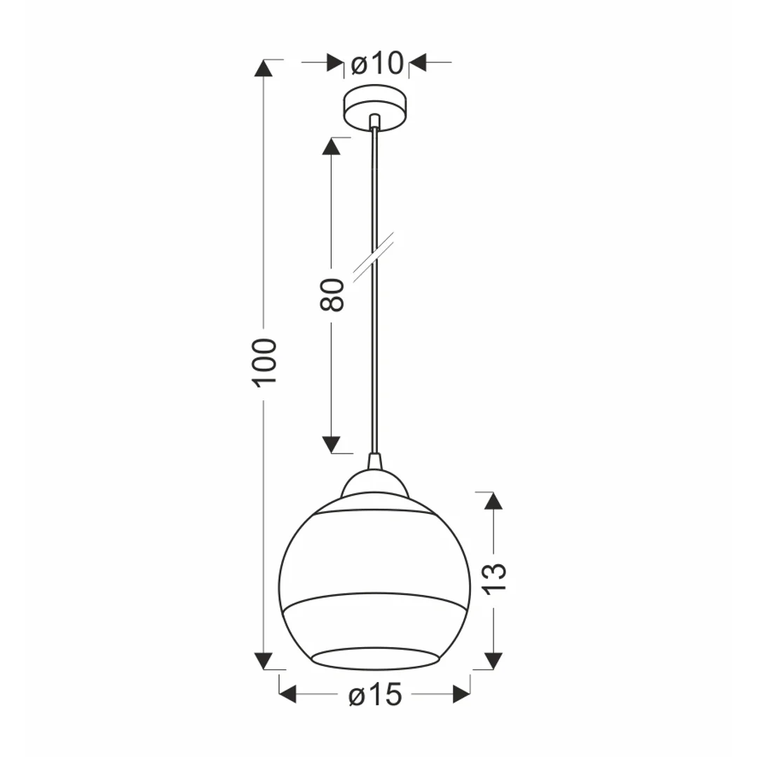 CONTESSA LAMPA WISZĄCA CZARNY 1X40 E27 KLOSZ ZŁOTY — zdjęcie 3