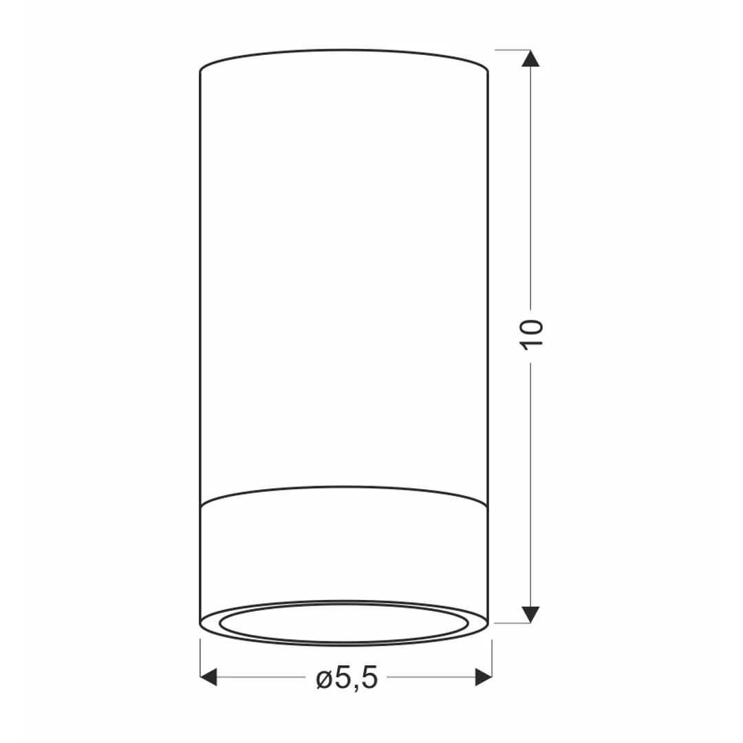 CONTI LAMPA SUFITOWA TUBA 1X15W GU10 5,5/10 BIAŁY+DREWNIANY — zdjęcie 2