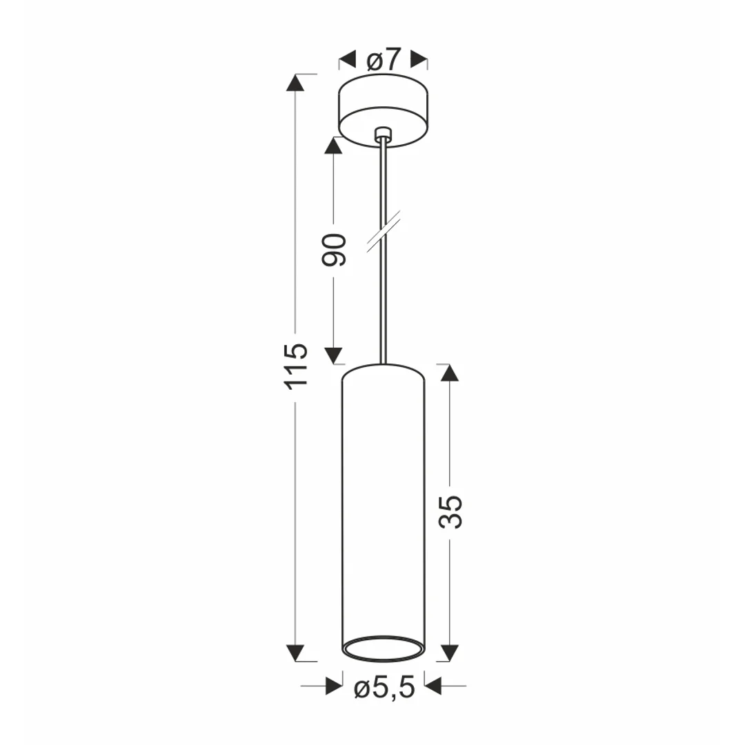 Conti lampa wisząca czarny 1x15W GU10 klosz czarny+drewniany — zdjęcie 2