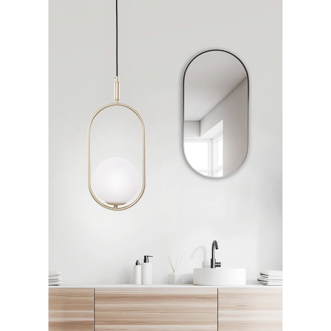 CORDEL LAMPA WISZĄCA 1X28W G9 MOSIĄDZ — zdjęcie 2