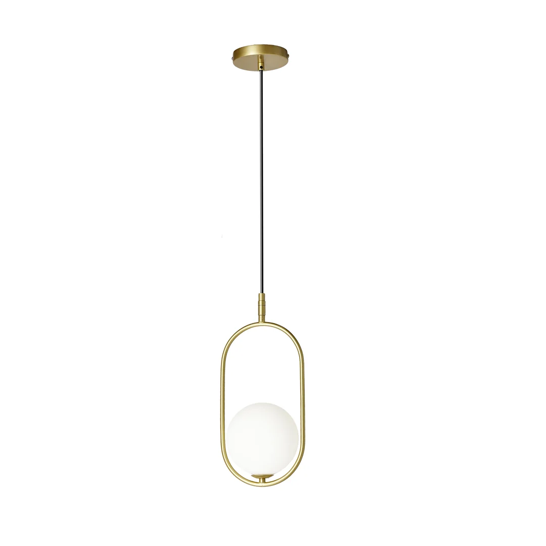 CORDEL LAMPA WISZĄCA 1X28W G9 MOSIĄDZ — zdjęcie 3