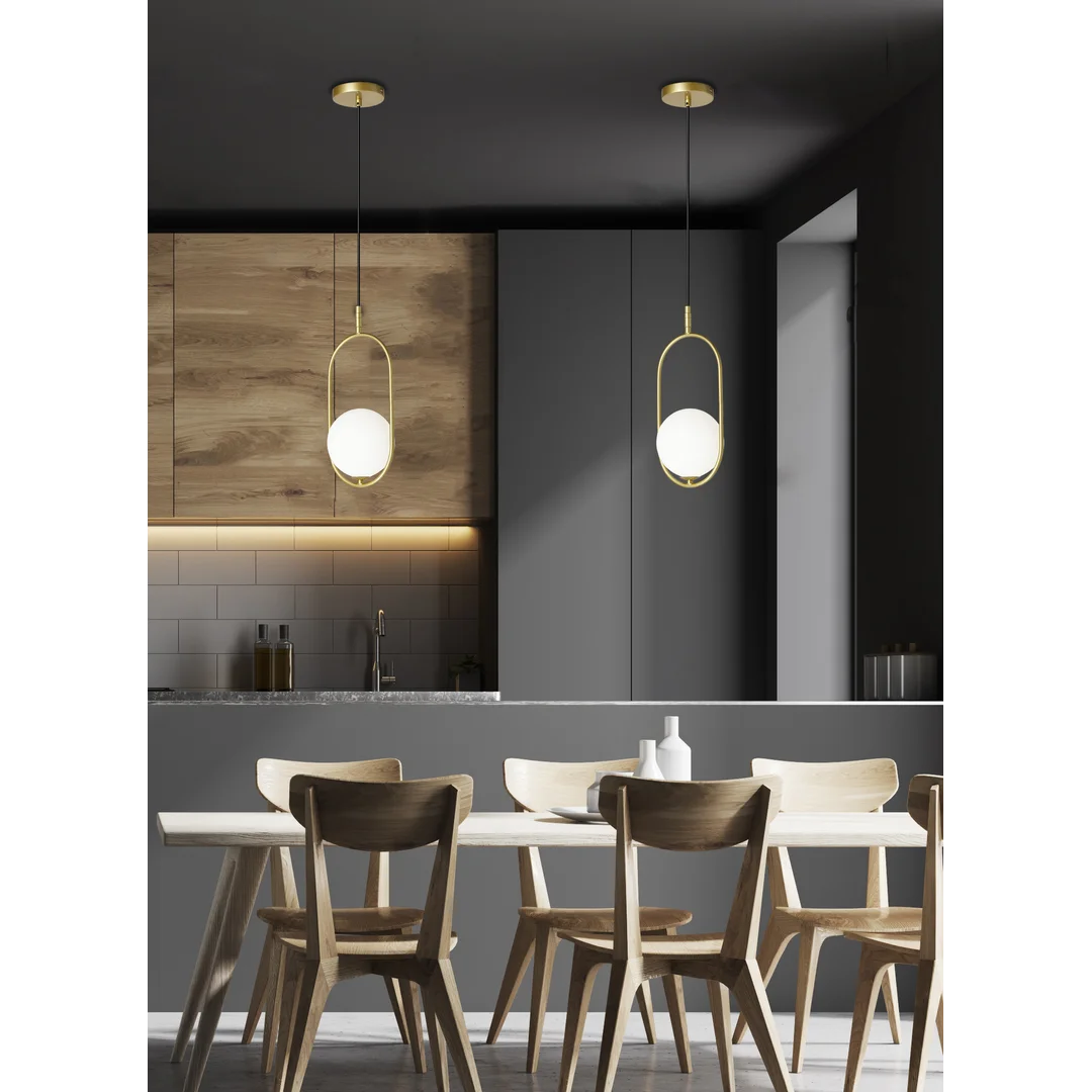 CORDEL LAMPA WISZĄCA 1X28W G9 MOSIĄDZ — zdjęcie 23