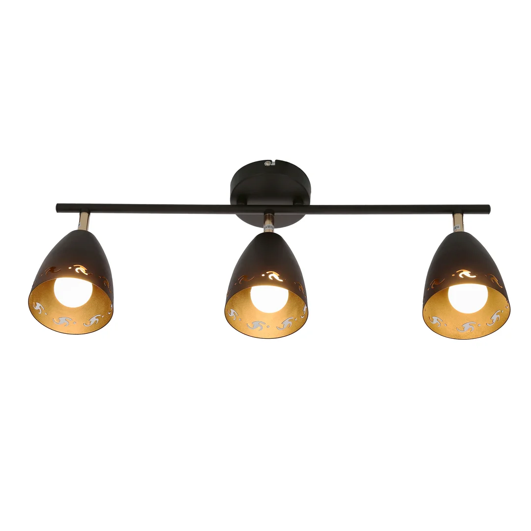 COTY LAMPA SUFITOWA LISTWA 3X40W E14 CZARNY — zdjęcie 3