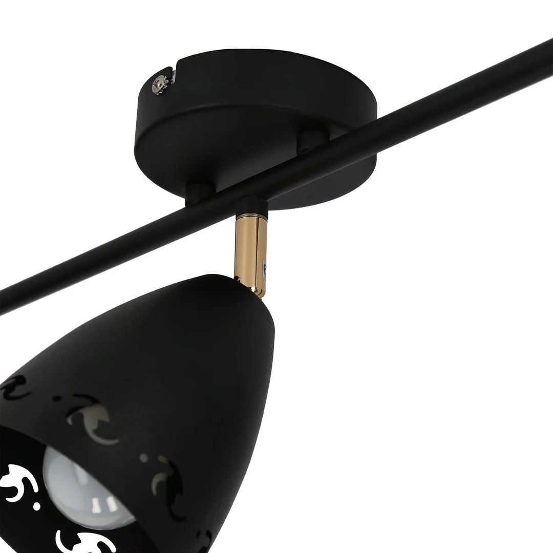 COTY LAMPA SUFITOWA LISTWA 3X40W E14 CZARNY — zdjęcie 6