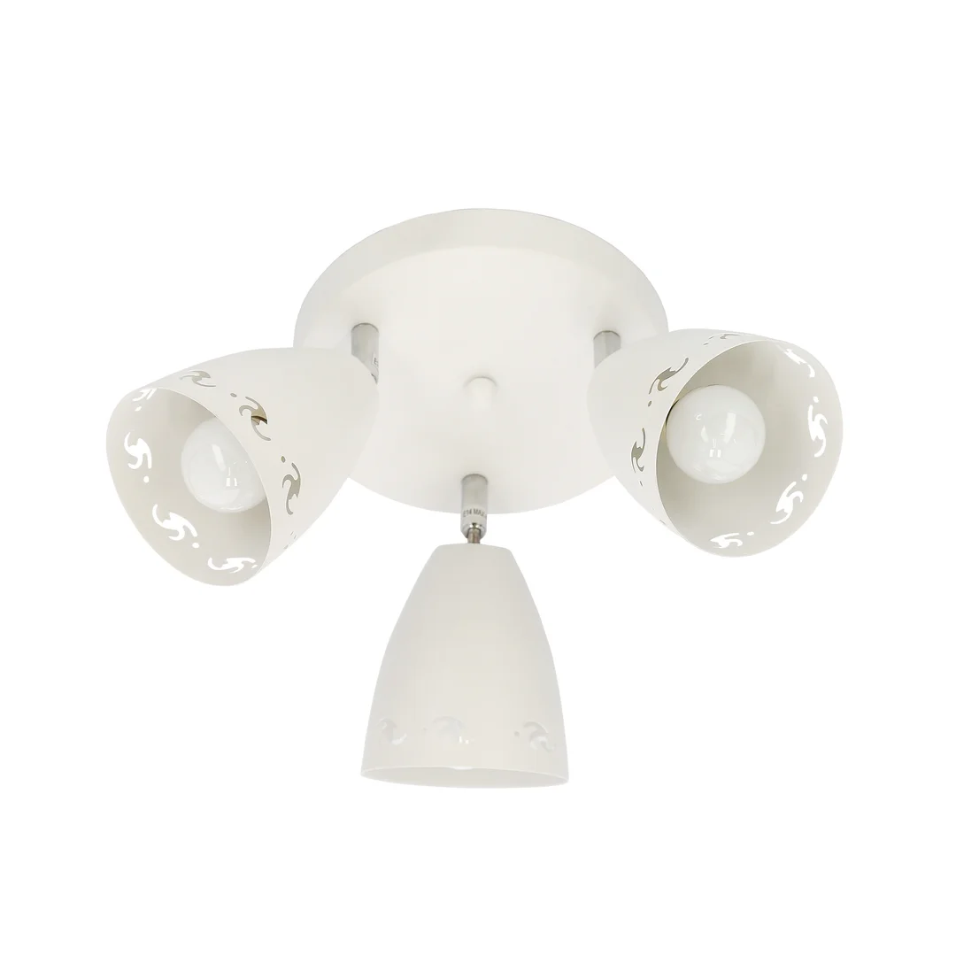 COTY LAMPA SUFITOWA PLAFON 3X40W E14 BIAŁY MAT — zdjęcie 2
