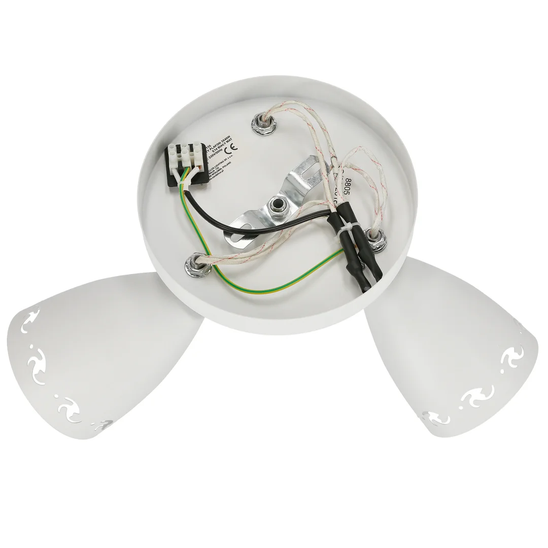 COTY LAMPA SUFITOWA PLAFON 3X40W E14 BIAŁY MAT — zdjęcie 12
