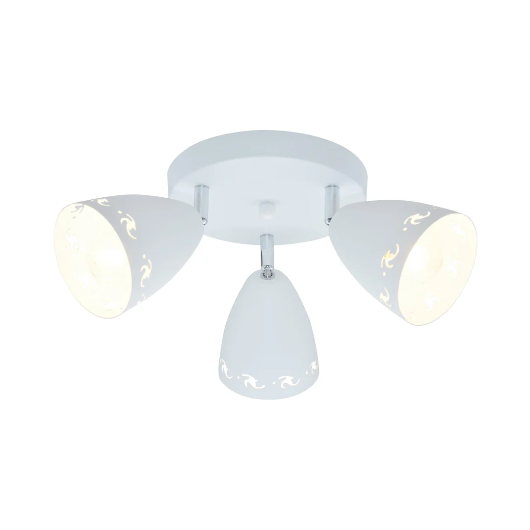 COTY LAMPA SUFITOWA PLAFON 3X40W E14 BIAŁY MAT — zdjęcie 13