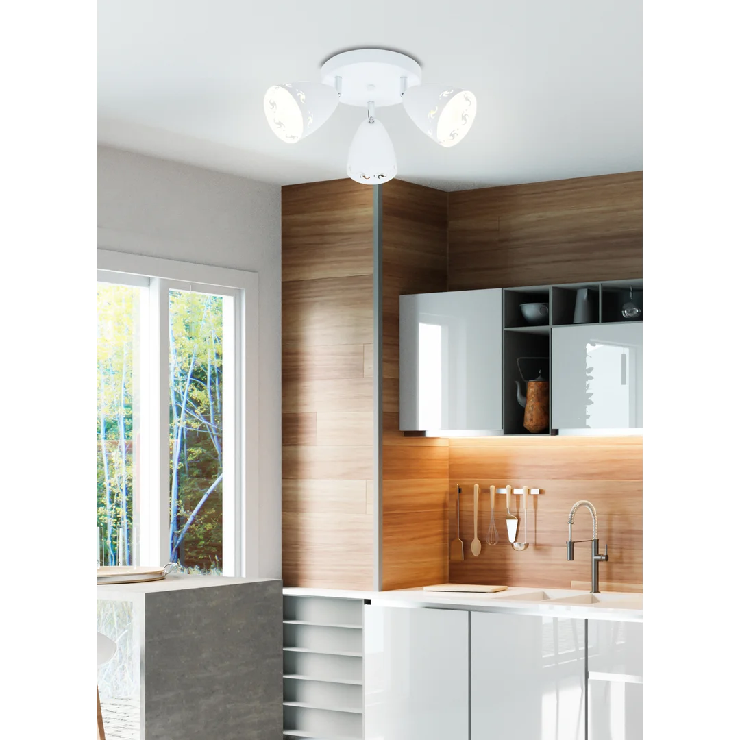 COTY LAMPA SUFITOWA PLAFON 3X40W E14 BIAŁY MAT — zdjęcie 14