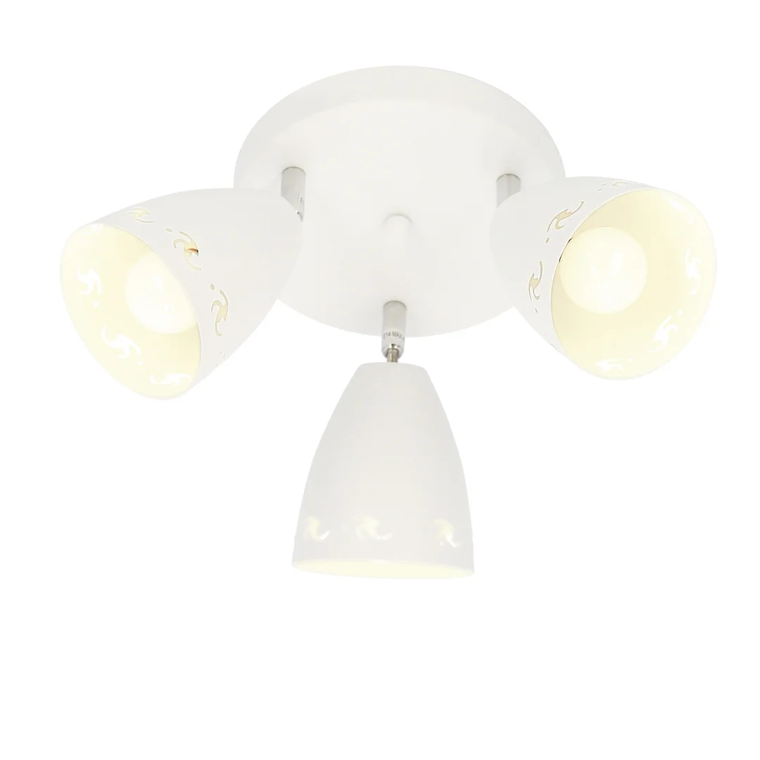 COTY LAMPA SUFITOWA PLAFON 3X40W E14 BIAŁY MAT — zdjęcie 6