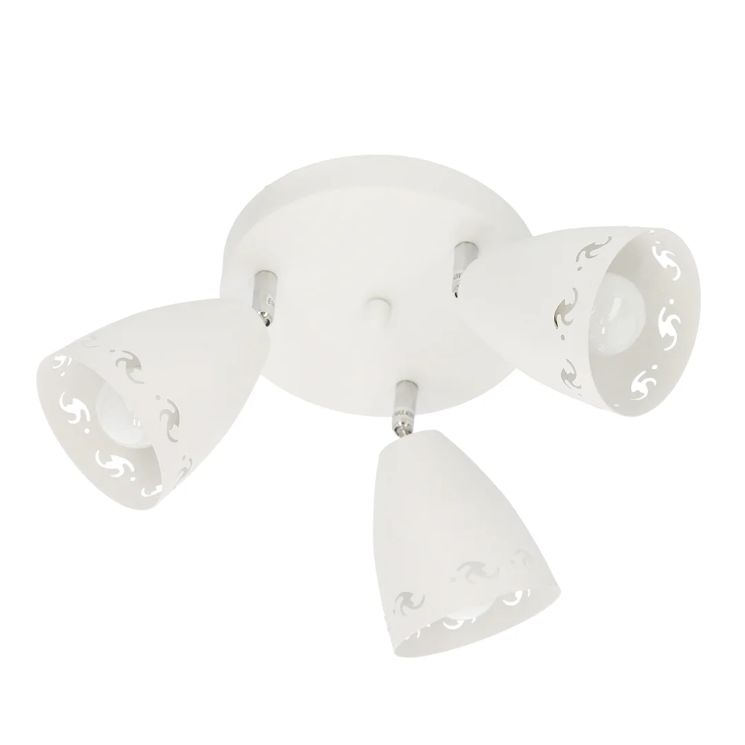 COTY LAMPA SUFITOWA PLAFON 3X40W E14 BIAŁY MAT — zdjęcie 7