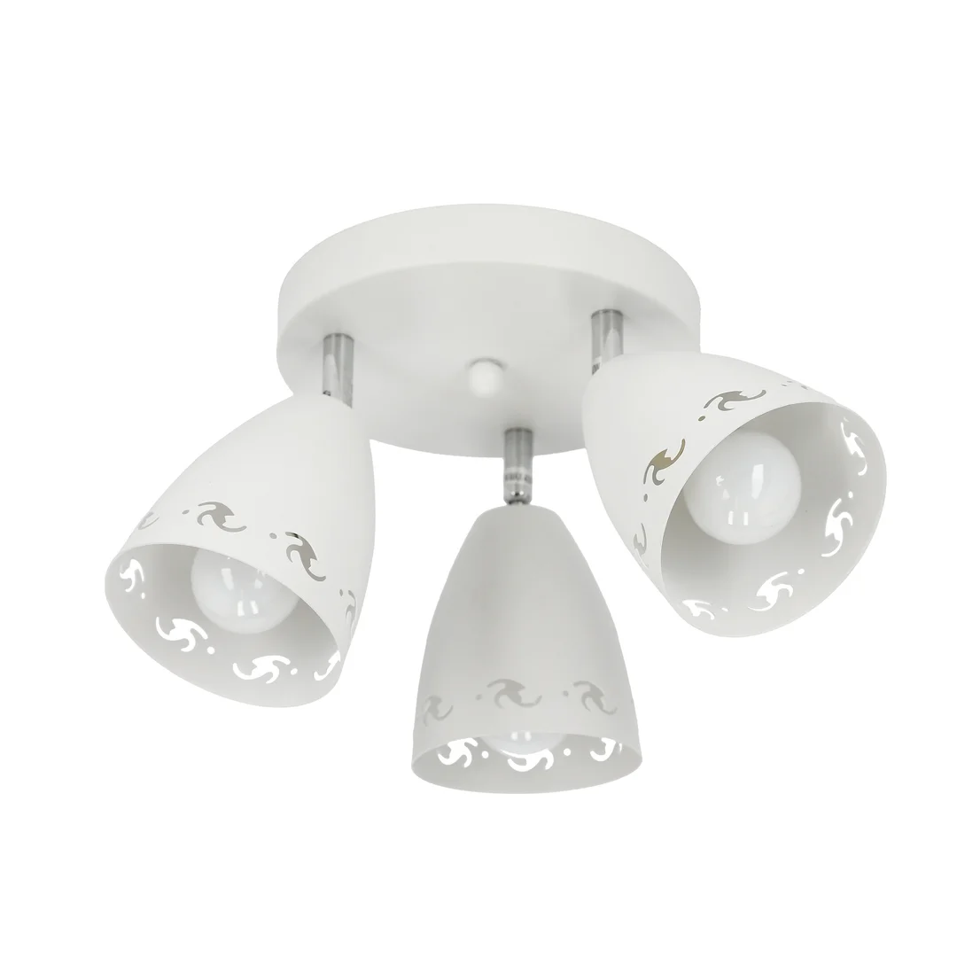 COTY LAMPA SUFITOWA PLAFON 3X40W E14 BIAŁY MAT — zdjęcie 8