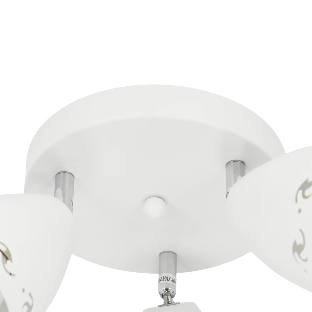 COTY LAMPA SUFITOWA PLAFON 3X40W E14 BIAŁY MAT — zdjęcie 9