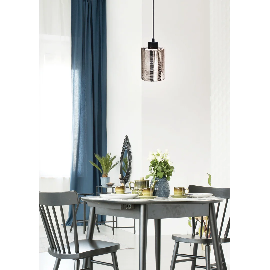 COX LAMPA WISZĄCA 12 1X60W E27 CHROM — zdjęcie 2