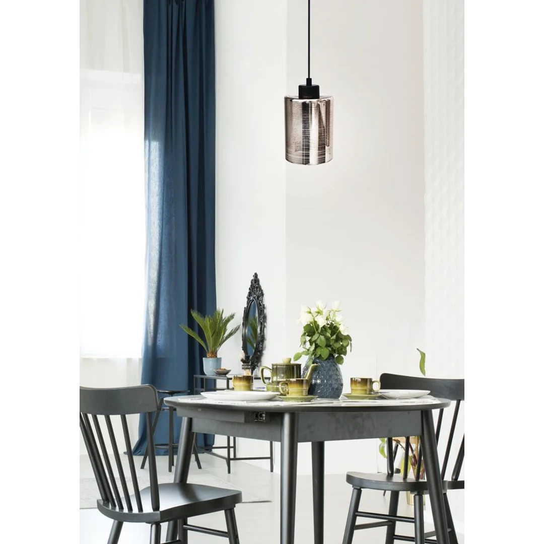 COX LAMPA WISZĄCA 12 1X60W E27 CHROM — zdjęcie 3