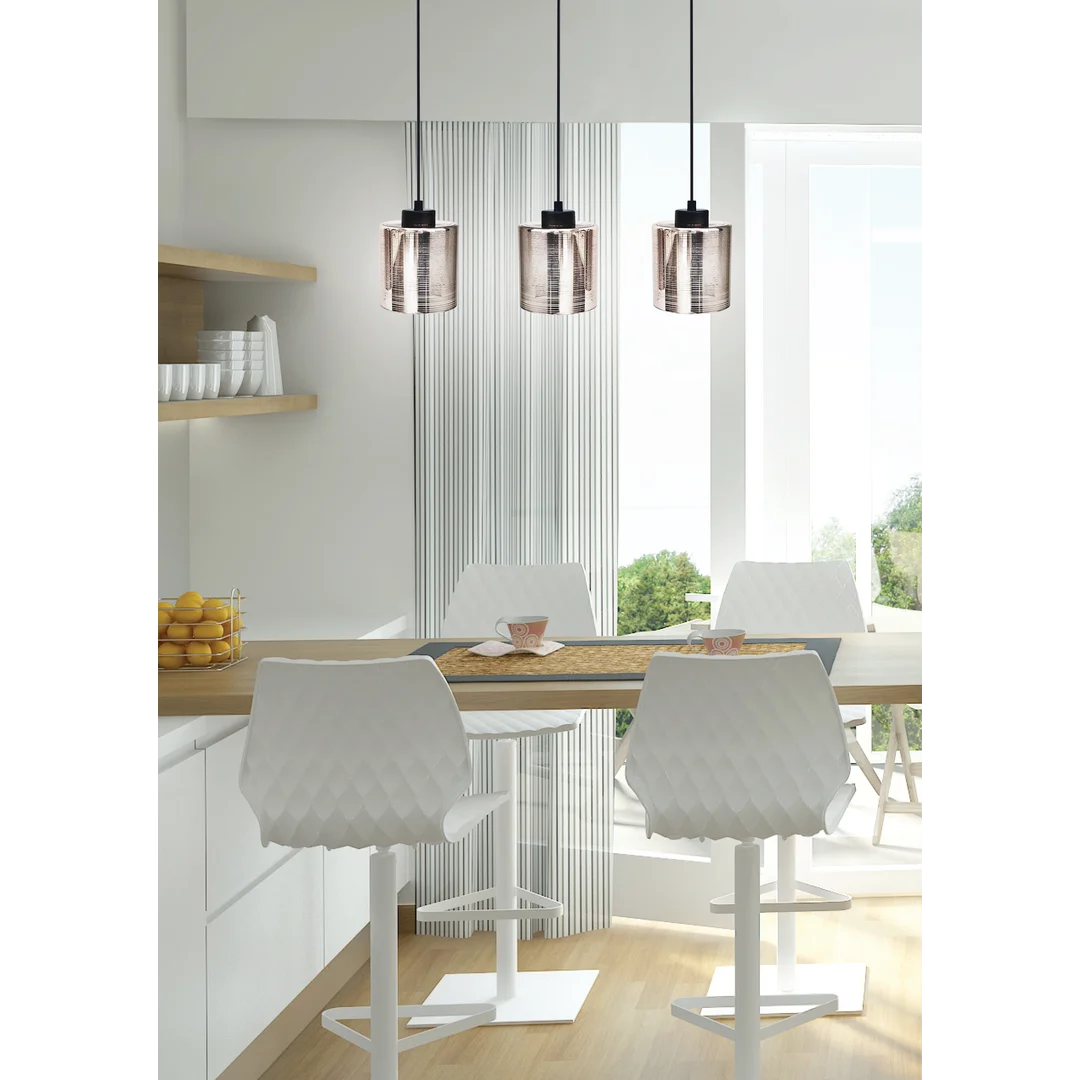 COX LAMPA WISZĄCA 3X60W E27 CHROM — zdjęcie 2