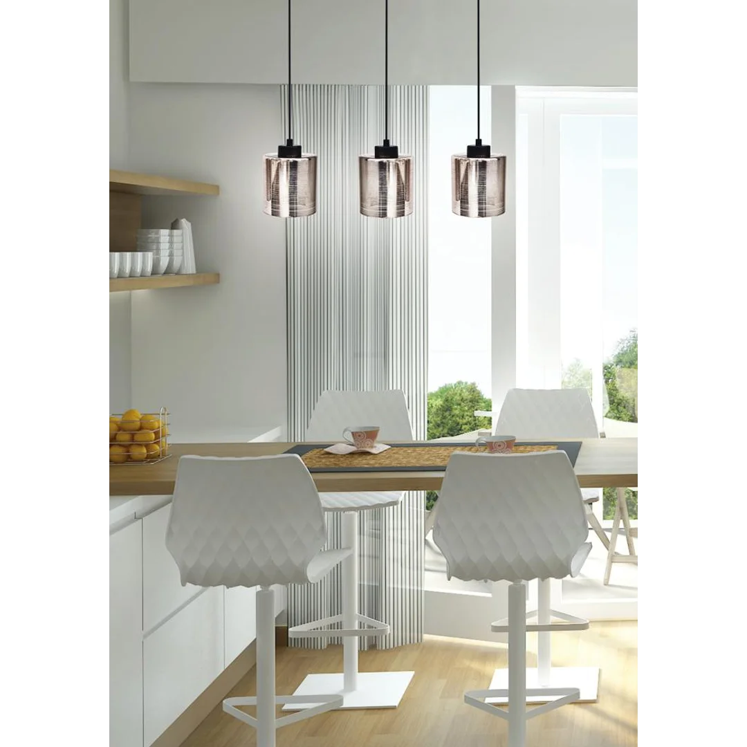 COX LAMPA WISZĄCA 3X60W E27 CHROM — zdjęcie 3