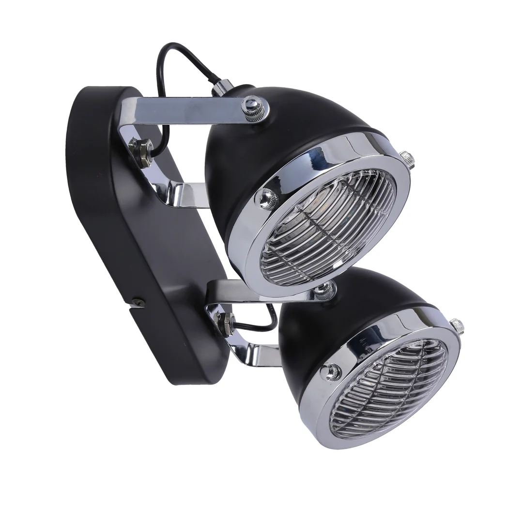 Crazy lampa sufitowa listwa czarny 2x15w gu10 klosz bezbarwny — zdjęcie 6