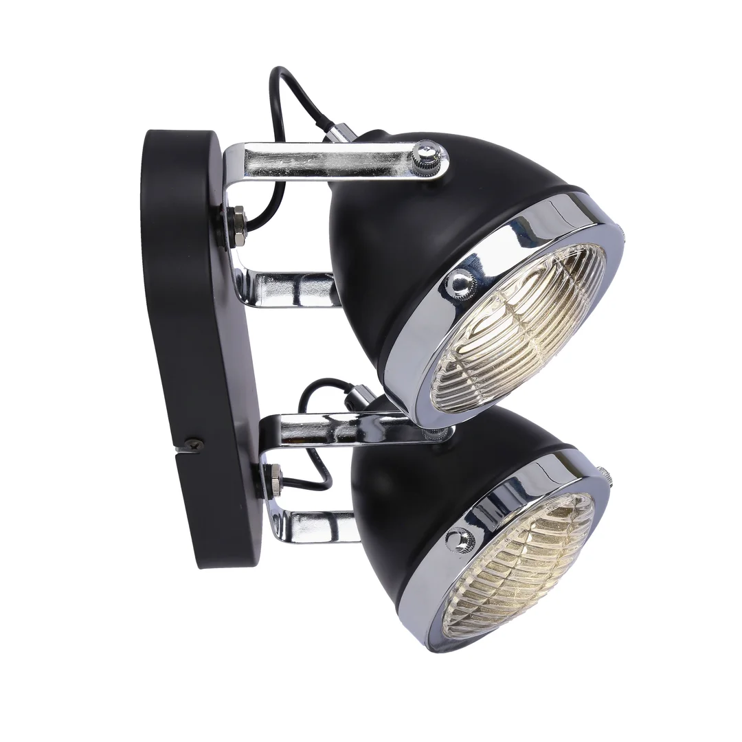 Crazy lampa sufitowa listwa czarny 2x15w gu10 klosz bezbarwny — zdjęcie 8