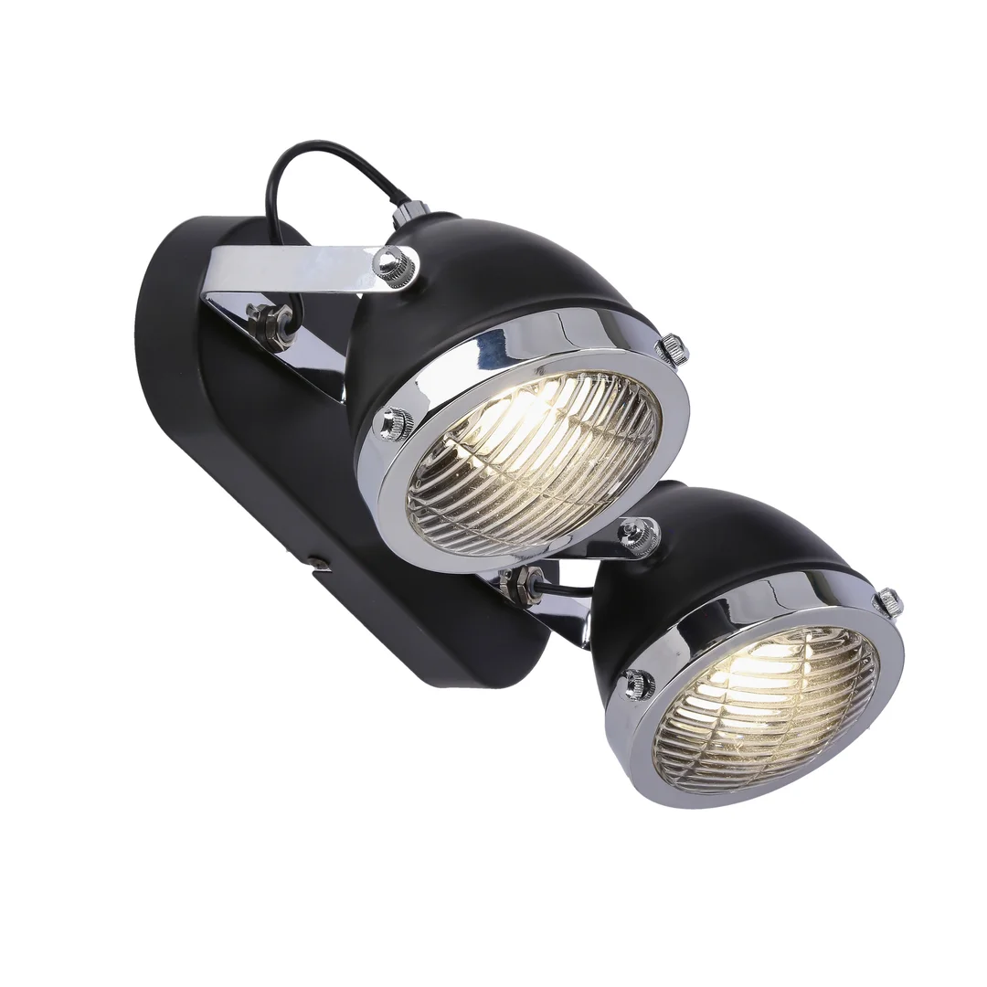 Crazy lampa sufitowa listwa czarny 2x15w gu10 klosz bezbarwny — zdjęcie 9