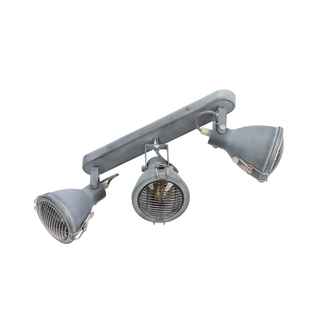 CRODO LAMPA SUFITOWA LISTWA 3X40W E14 SZARY — zdjęcie 11