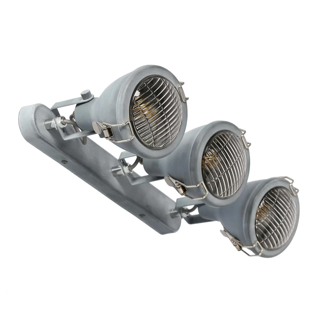 CRODO LAMPA SUFITOWA LISTWA 3X40W E14 SZARY — zdjęcie 12
