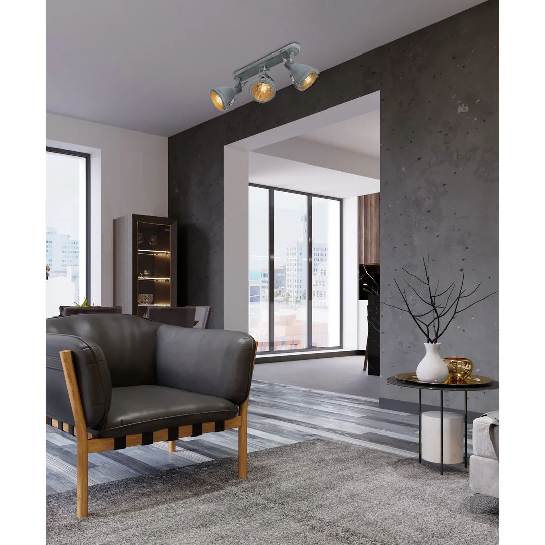 CRODO LAMPA SUFITOWA LISTWA 3X40W E14 SZARY — zdjęcie 15