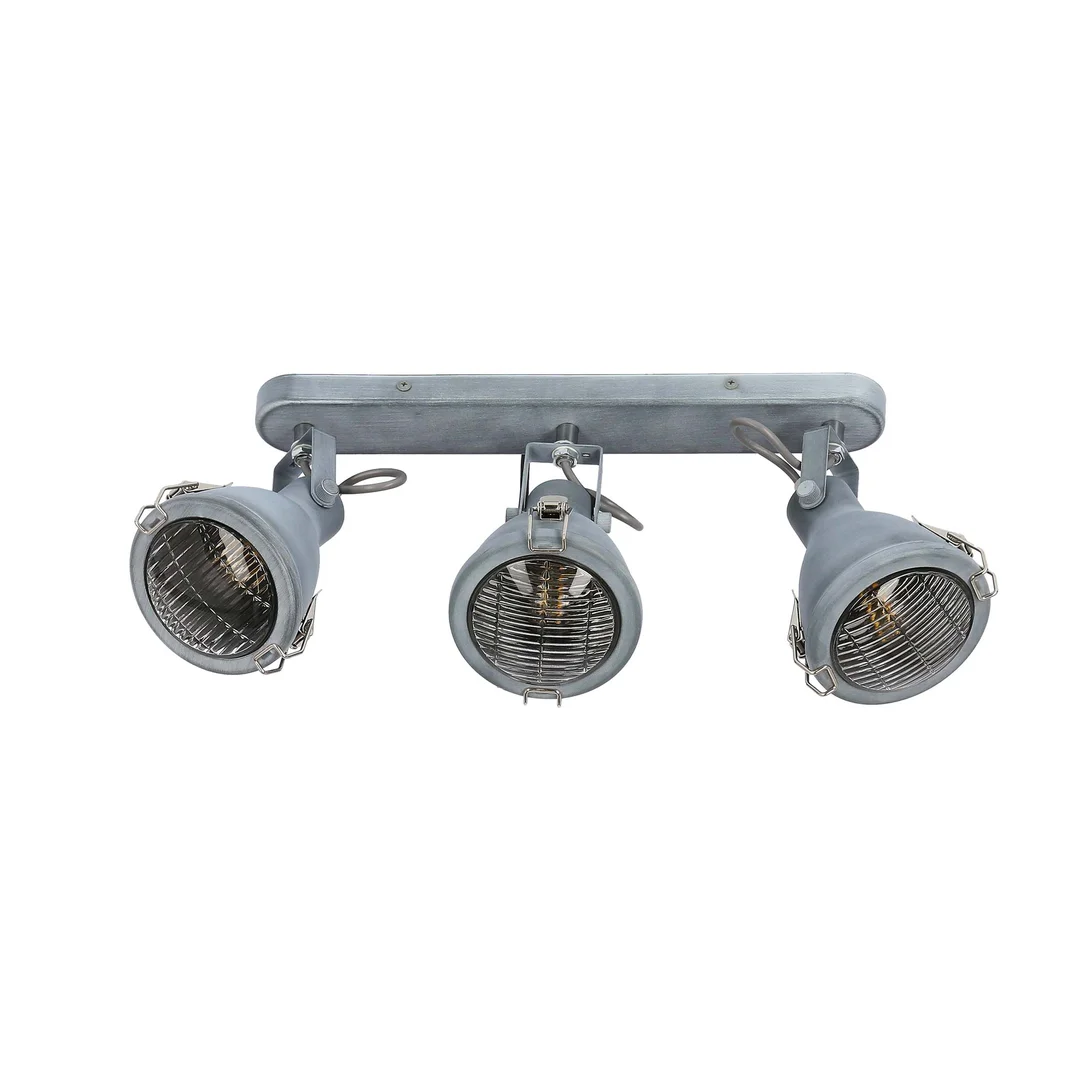 CRODO LAMPA SUFITOWA LISTWA 3X40W E14 SZARY — zdjęcie 3