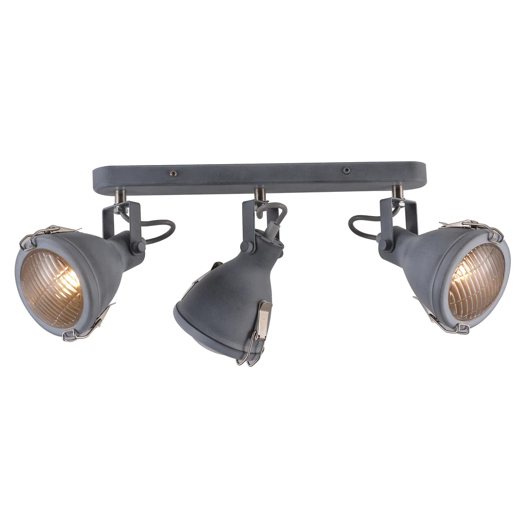 CRODO LAMPA SUFITOWA LISTWA 3X40W E14 SZARY — zdjęcie 6