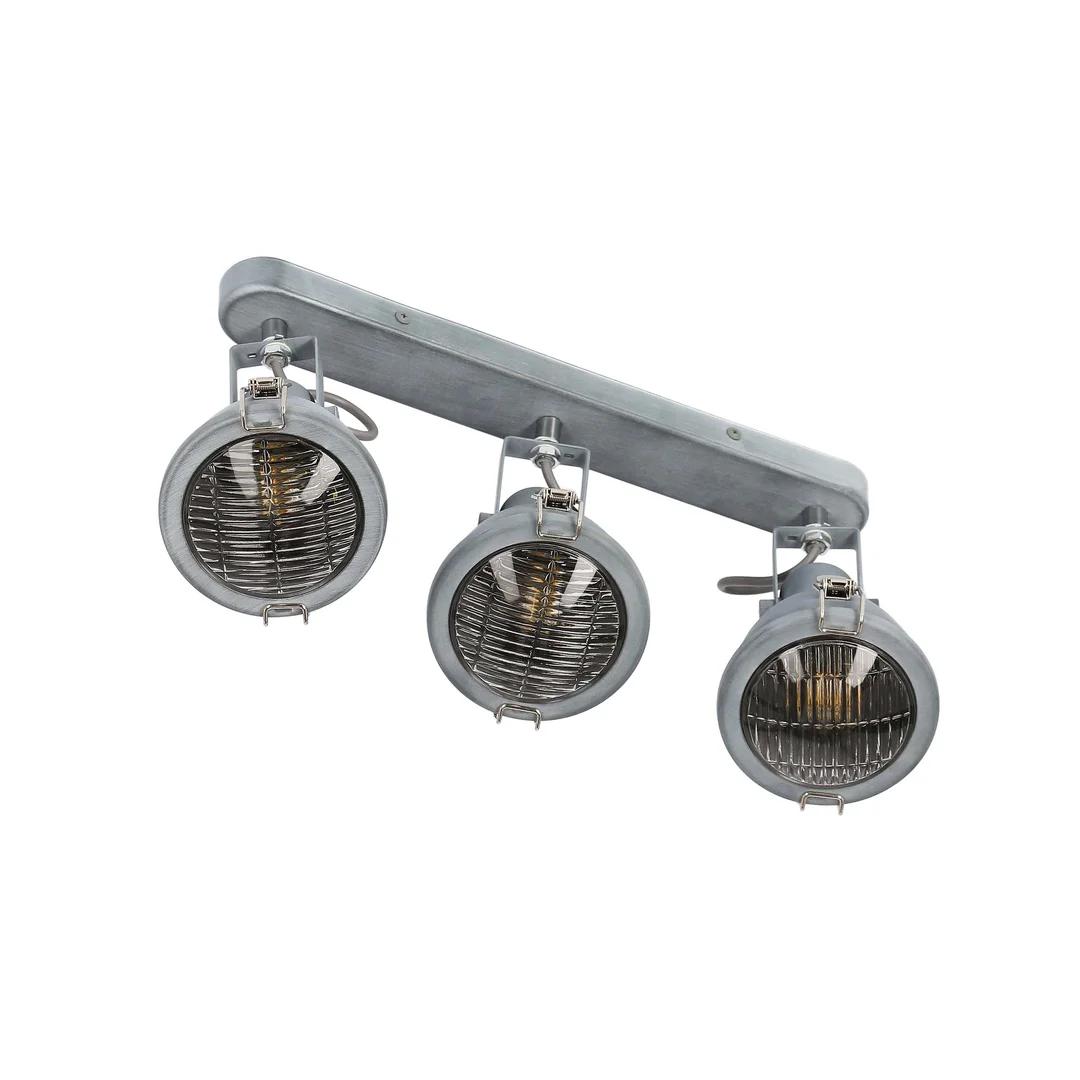 CRODO LAMPA SUFITOWA LISTWA 3X40W E14 SZARY — zdjęcie 7