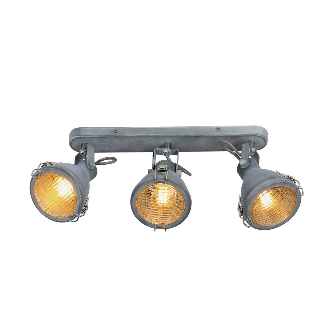 CRODO LAMPA SUFITOWA LISTWA 3X40W E14 SZARY — zdjęcie 9