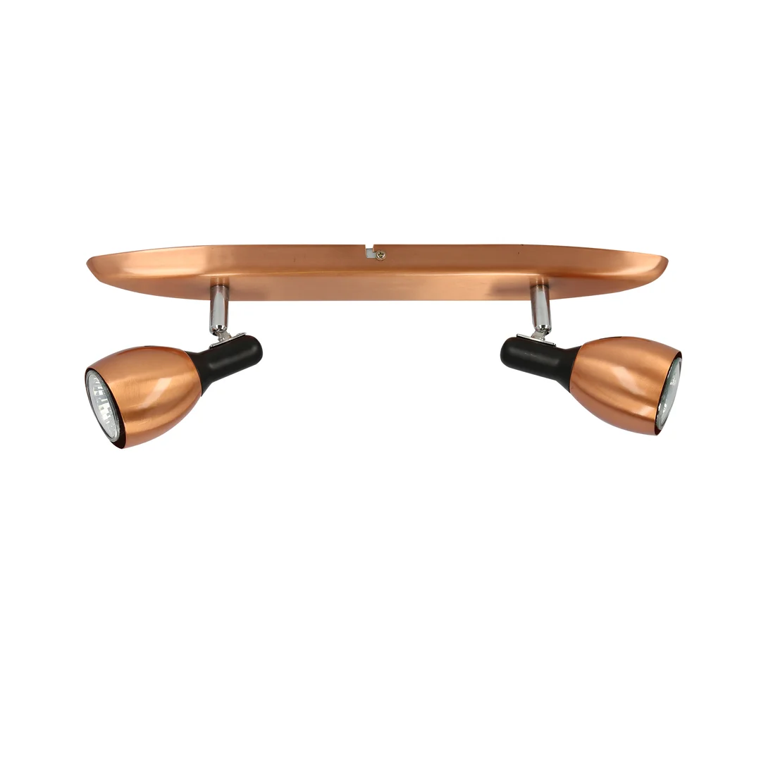 CROSS LAMPA SUFITOWA LISTWA 2X50W GU10 MIEDZIANY — zdjęcie 2