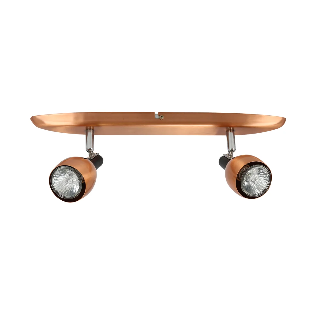 CROSS LAMPA SUFITOWA LISTWA 2X50W GU10 MIEDZIANY — zdjęcie 4