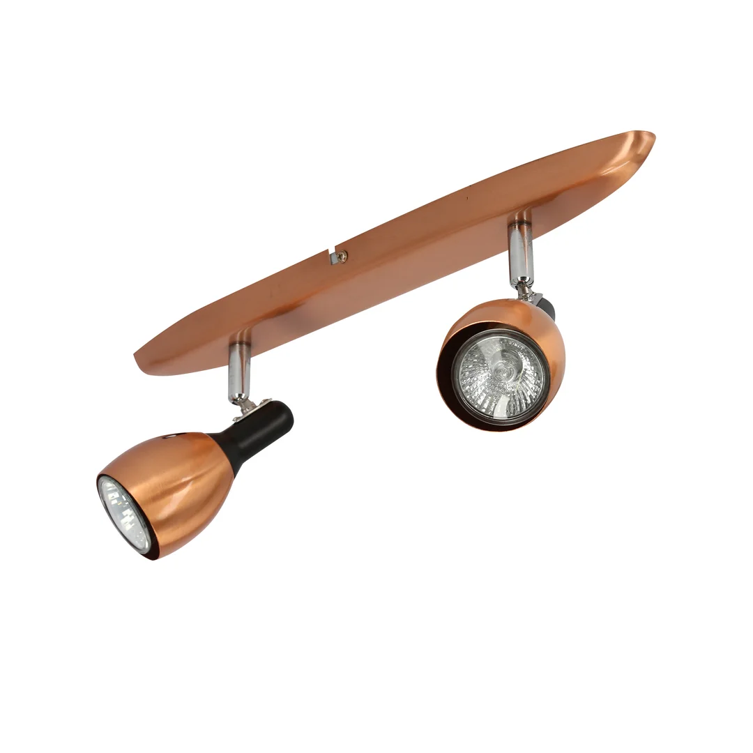 CROSS LAMPA SUFITOWA LISTWA 2X50W GU10 MIEDZIANY — zdjęcie 6