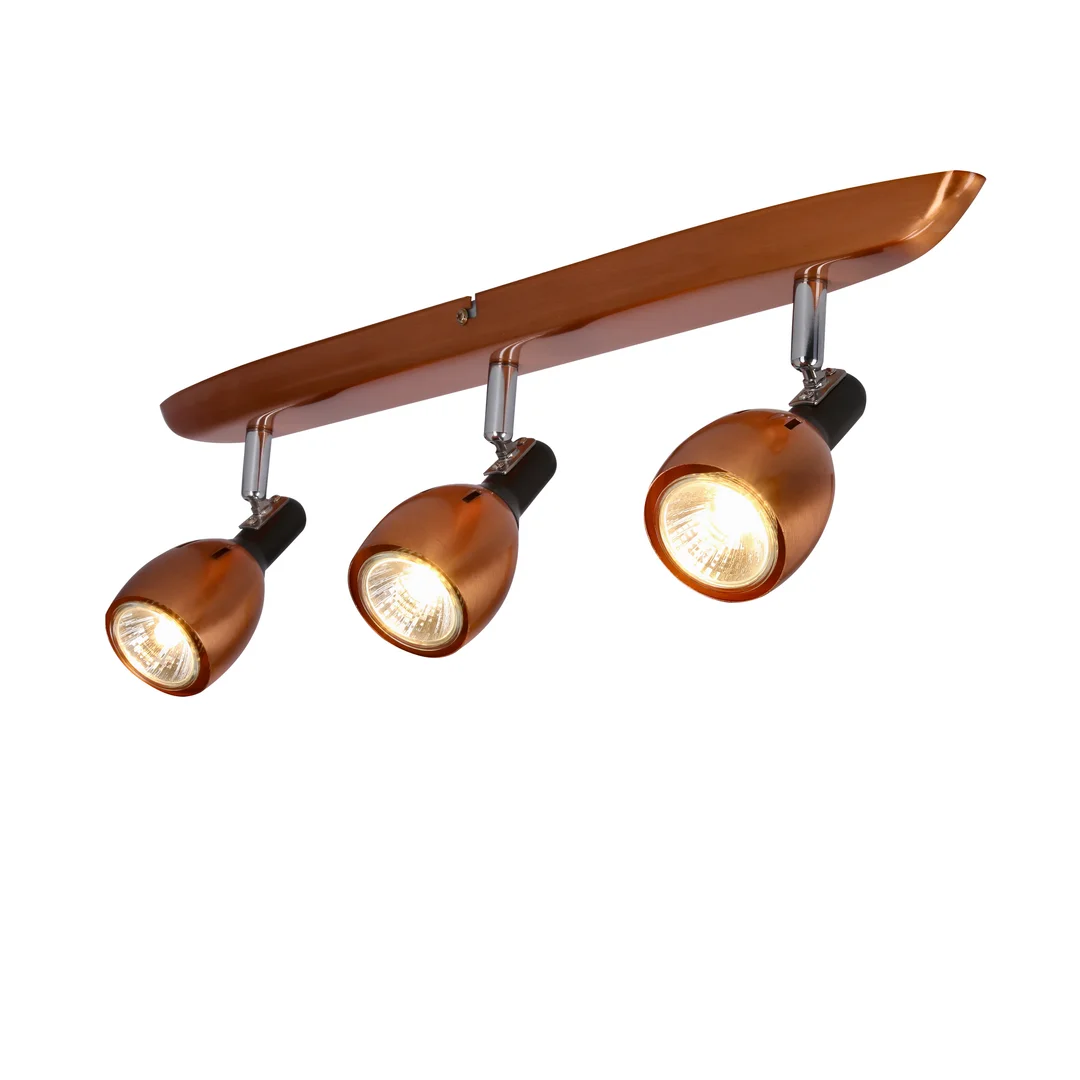 CROSS LAMPA SUFITOWA LISTWA 3X50W GU10 MIEDZIANY — zdjęcie 8