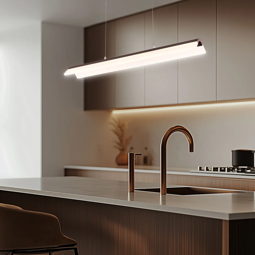 CURACOA LAMPA WISZĄCA 100X16 33W LED BRĄZOWY 4000K APETI — zdjęcie 4
