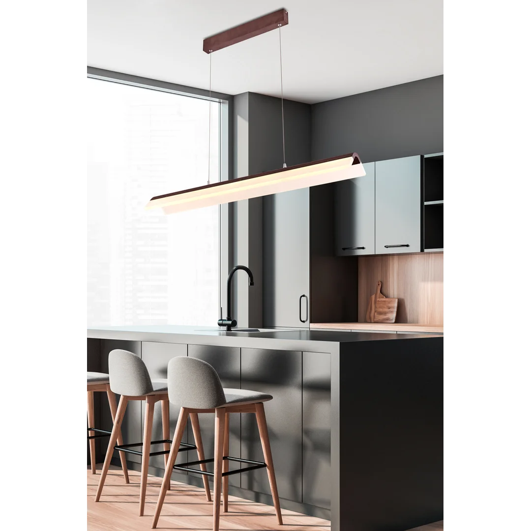 CURACOA LAMPA WISZĄCA 100X16 33W LED BRĄZOWY 4000K APETI — zdjęcie 6