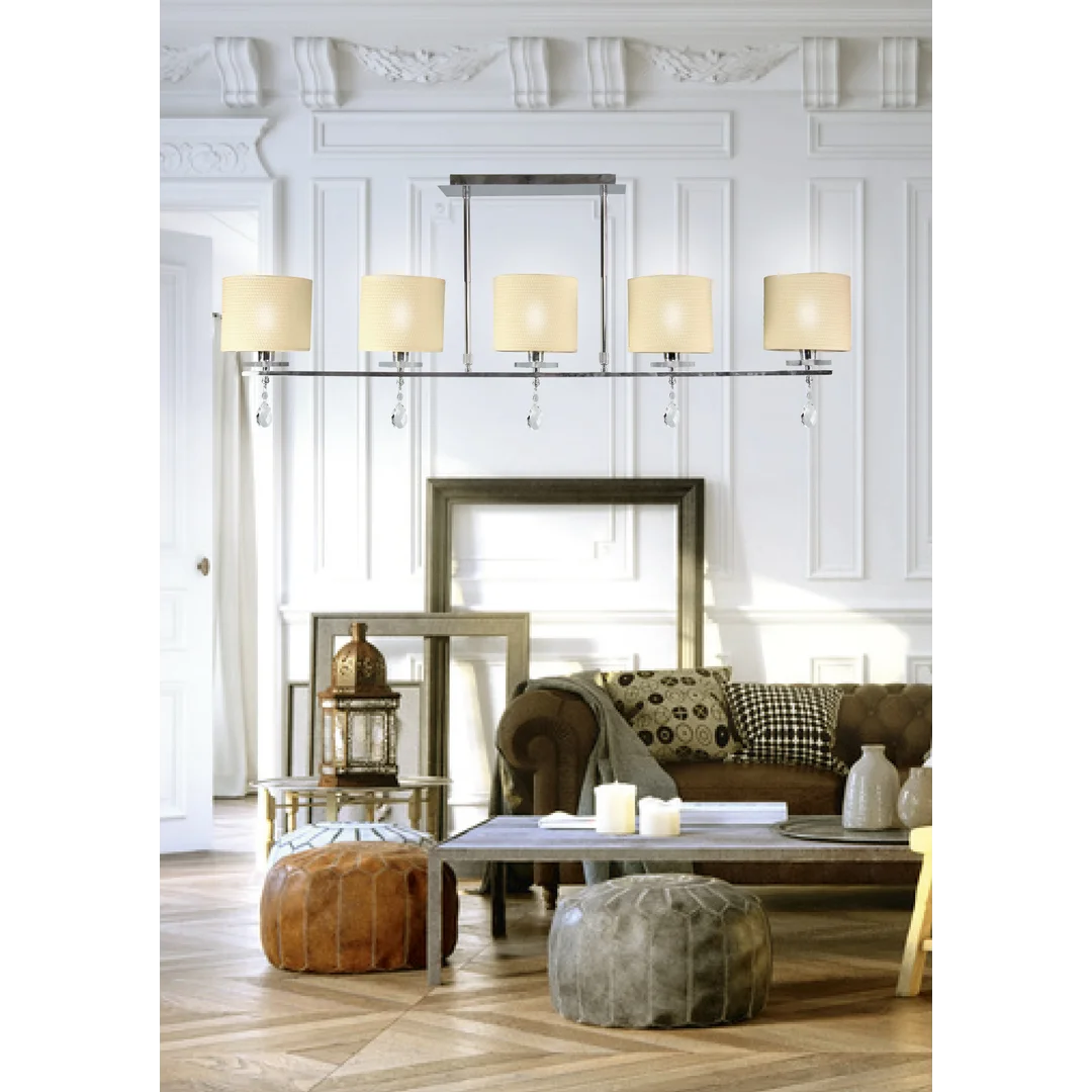 ESTERA LAMPA SUFITOWA 5X40W E14 CHROM — zdjęcie 2