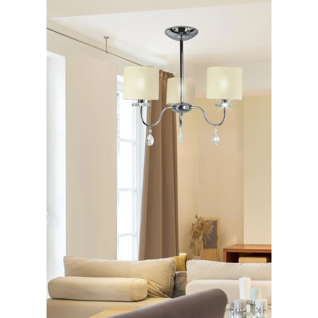 ESTERA LAMPA WISZĄCA 3X40W E14 CHROM — zdjęcie 3