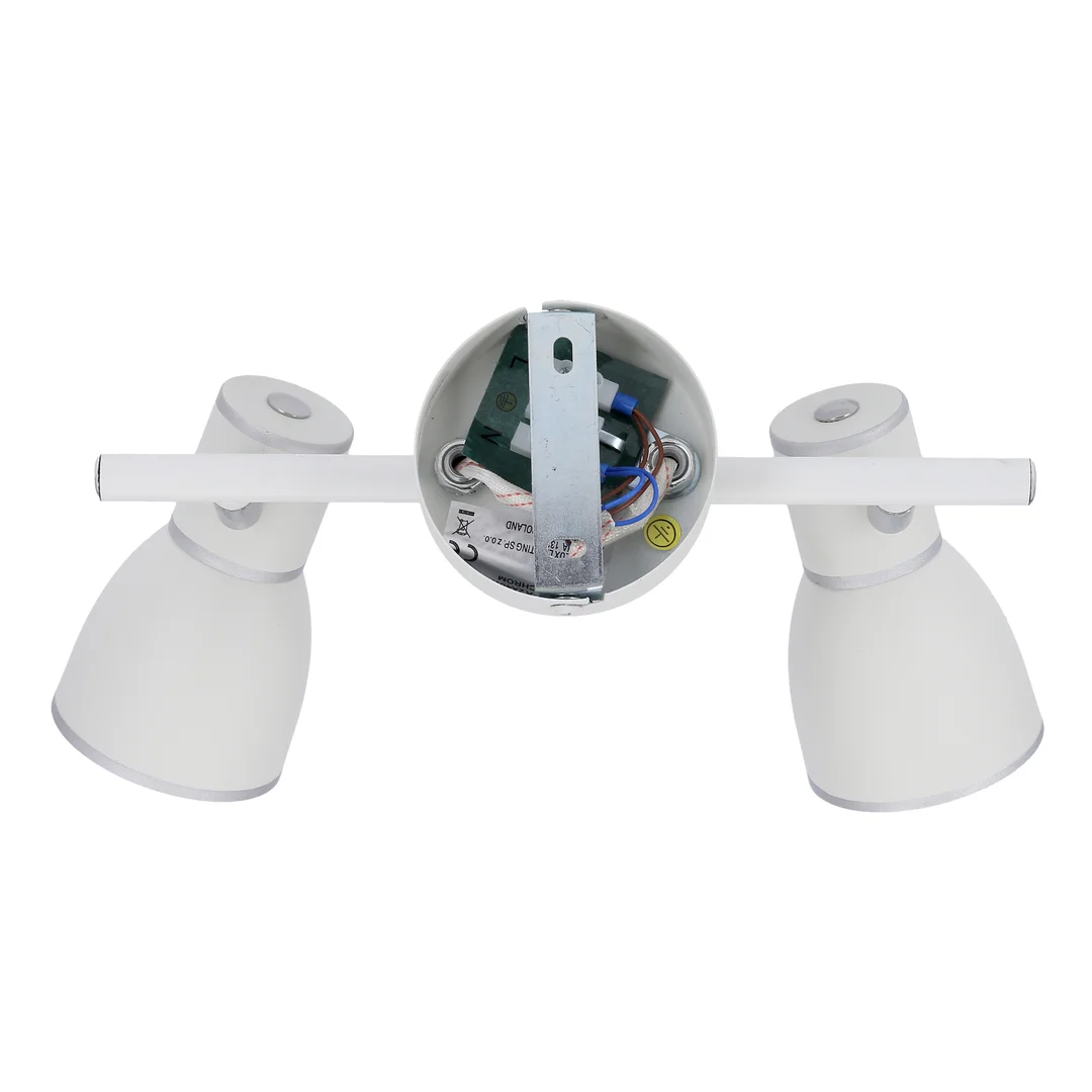 FIDO LAMPA SUFITOWA LISTWA 2X40W E14 BIAŁY+CHROM — zdjęcie 14