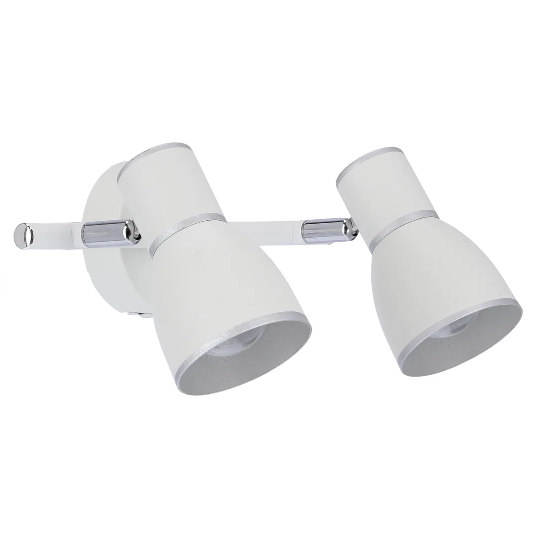 FIDO LAMPA SUFITOWA LISTWA 2X40W E14 BIAŁY+CHROM — zdjęcie 8
