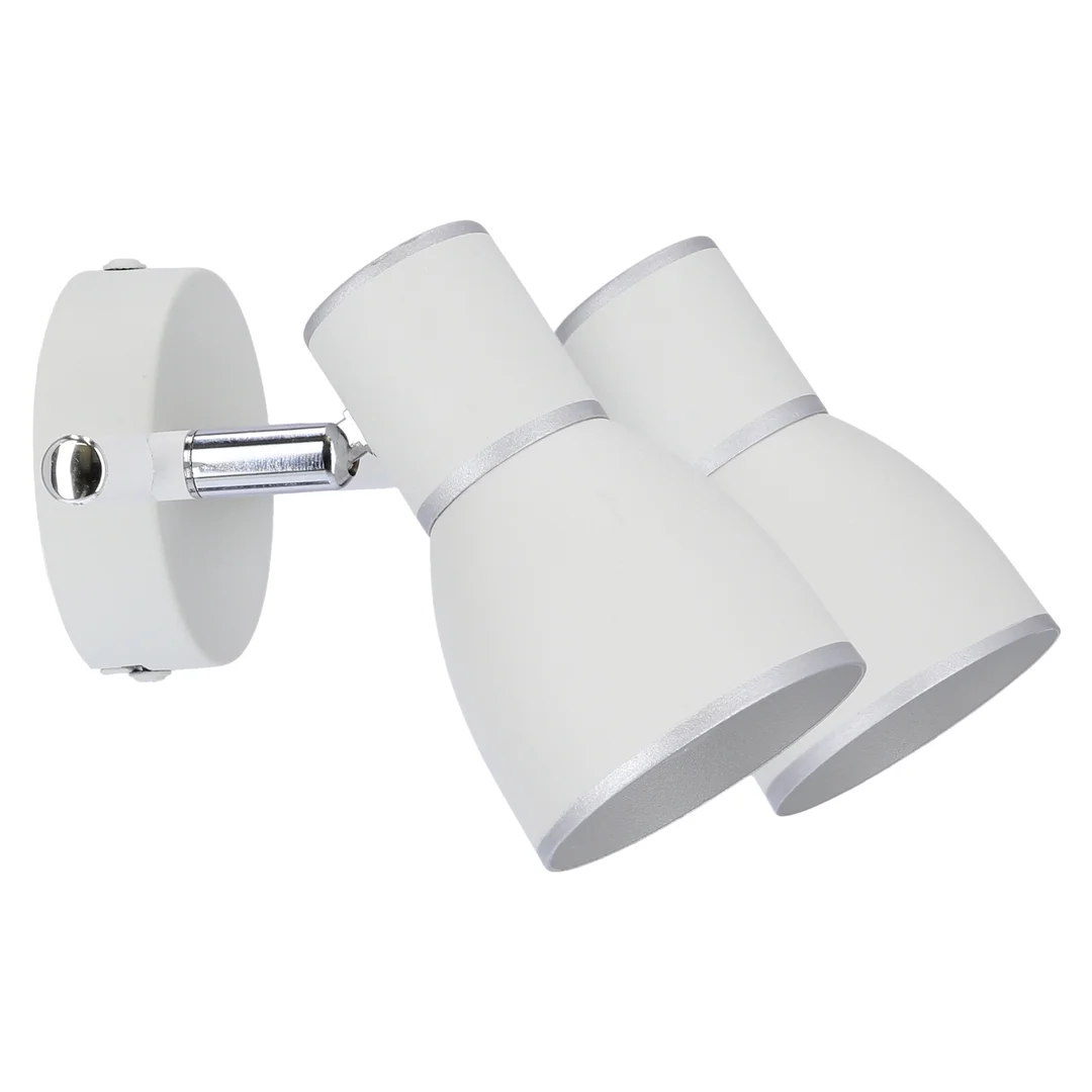 FIDO LAMPA SUFITOWA LISTWA 2X40W E14 BIAŁY+CHROM — zdjęcie 9