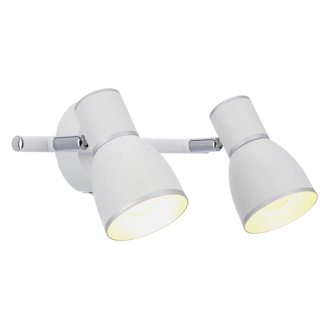 FIDO LAMPA SUFITOWA LISTWA 2X40W E14 BIAŁY+CHROM — zdjęcie 10